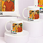 Ghbili Style Set of 2 Personalised Mugs and Cushions For Dads