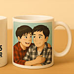Ghibli Style 2 Personalised Mugs For Dads