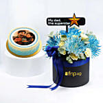 Flowers for Superstar Dad and Fairytale Cartoon Cake