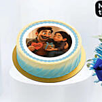 Flowers for Superstar Dad and Fairytale Cartoon Cake