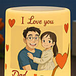 Personalise Your Ghibli I Love You Dad LED Speaker