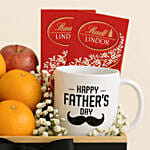 Fruit & Chocolates With Mug For Father's Day