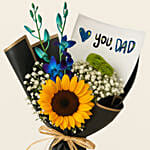 Love You Dad Sunflower Flower Bouquet