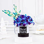 Blooming Love – Orchid Mug for the Best Dad