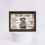 Custom Love for Dad Photo Frame – Fathers Day Gift