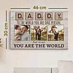 Personalised Canvas Photo Frame For DAD