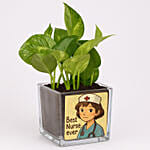 Personalised Money Plant Vase for Your Favourite Nurse