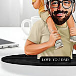 Personalised Caricature For Dad and Son