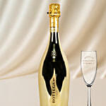 Father Day Bottega and Engraved Wine Glass Combo