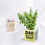 Fathers Day Plants and Pen Holder Gift Bundle