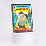 Personalised Your Ghibli Super Dad Comic Frame