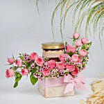 Jar Cake and Roses Box