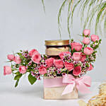 Jar Cake and Roses Box