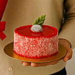 Mousse Cake With 3 Red Roses Bouquet