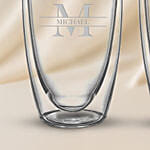Personalised Premium Coffee Glasses Double Layer