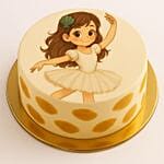 Happy Birthday Ballerina Character perosnalised Cake