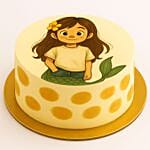 Happy Birthday Mermaid Character perosnalised Cake