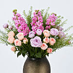 Pastels Floral Beauty In A Vase