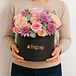 Elegant Flower Arrangement in a Premium Black Box