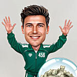 Personalised Caricature Green Tracksuit No.456