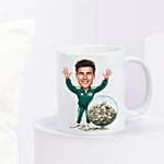 Personalised Caricature Green Tracksuit No. 456 Mug & Cushion