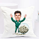Personalised Caricature Green Tracksuit No. 456 Mug & Cushion