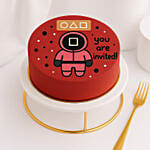 Squid Game Theme Invite Mini Cake