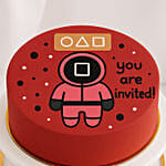 Squid Game Theme Invite Mini Cake