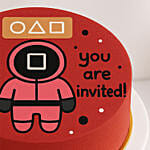 Squid Game Theme Invite Mini Cake