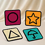 Dalgona Theme Set of 4 Coasters