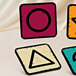 Dalgona Theme Set of 4 Coasters