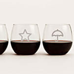 Dalgona Set of Engraved Glasses