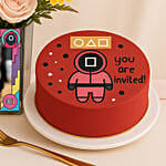 Squid Squad Personalised Flower Vase and Mini Cake
