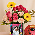 Squid Squad Personalised Flower Vase and Mini Cake