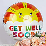 Get Well Soon Flowers & Balloon