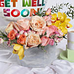 Get Well Soon Flowers & Balloon