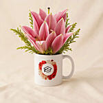Lily Flower Graduation Gift Mug