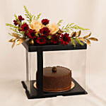 Flower n Chocolate Cake Combo