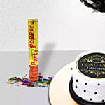 Royal Graduations Congrats Cake and Balloons