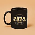 Graduation Black Printed Mug