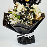 Graduation Flower Bouquet with Balloon
