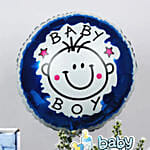 Its a Baby Boy Flowers Arrangment giftset with Balloon