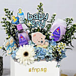 Its a Baby Boy Flowers Box