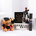 Wine and Teddy Graduation Gift Set