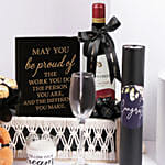 Wine and Teddy Graduation Gift Set