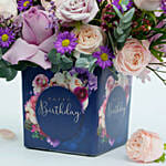 Birthday Roses Vase Arrangement