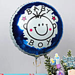 Its a Baby Boy Flowers giftset with Balloon