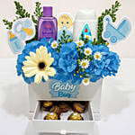 Its a Baby Boy Flowers Box