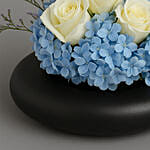 Fathers Day Hydrangea and Roses Vase Arrangement