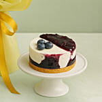 Cherished - Elegant Mix Blooms Bouquet & Blueberry Cheesecake
